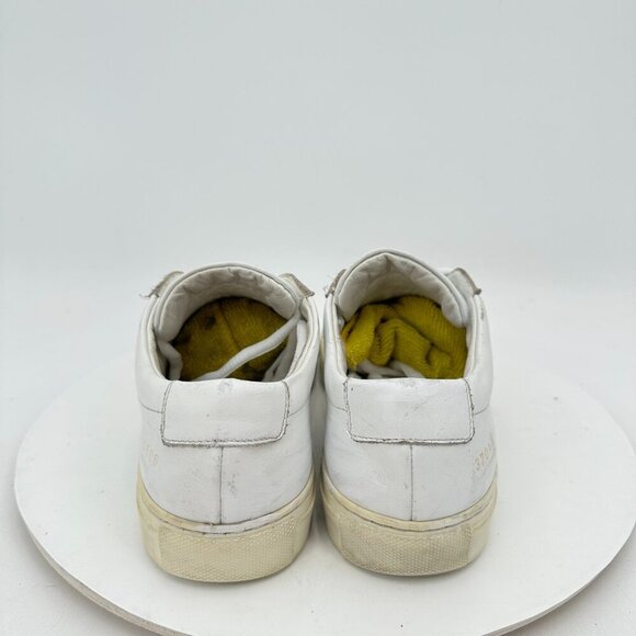 Common Project Achilles Women Size EU 37 US 7 White Leather Low Training Shoes - Picture 5 of 11